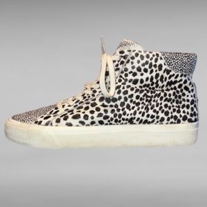 Madewell Sidewalk High-Top Sneakers in Spot Mix Suede